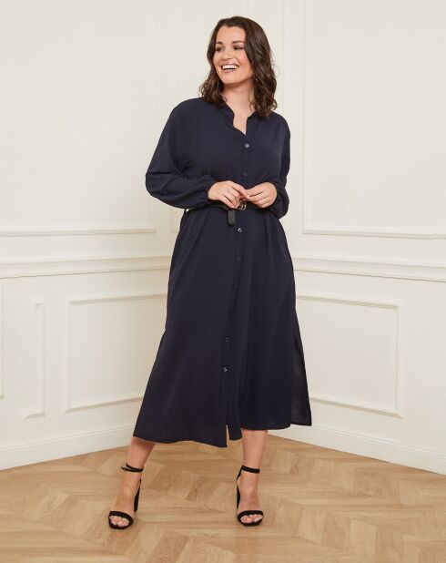 Robe Carole bleu marine