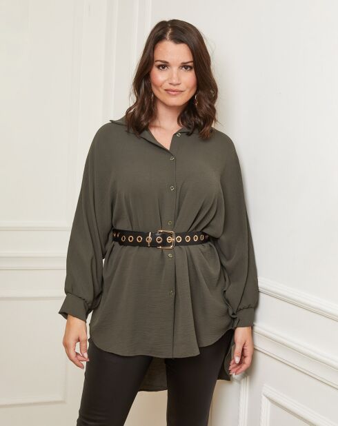 Chemise Bouna vert kaki