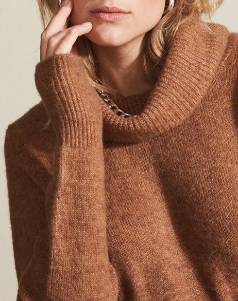Robe Pull en Maille mélangée Hannah camel