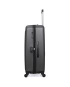 3 Valises 4 roues simples Brooklyn 55/65/75 cm gris foncé