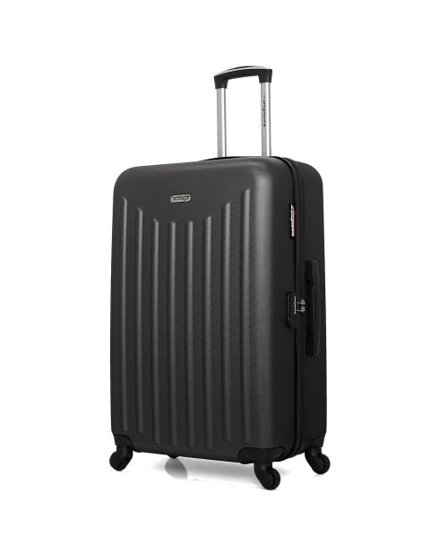 Valise Moyen Séjour 4 roues simples Brooklyn 65 cm gris foncé