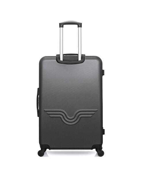 Valise Moyen Séjour 4 roues simples Brooklyn 65 cm gris foncé