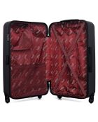 Bronx 75 cm zwarte Long Stay koffer met 4 wielen en enkele wielen