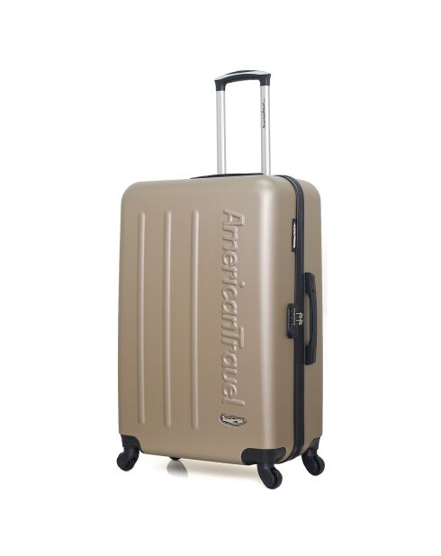 Bronx Long Stay Koffer met 4 enkele wielen 75 cm beige