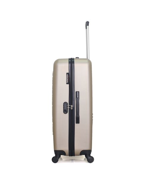 Bronx Long Stay Koffer met 4 enkele wielen 75 cm beige