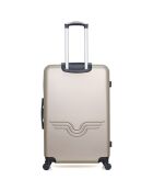 Bronx Long Stay Koffer met 4 enkele wielen 75 cm beige