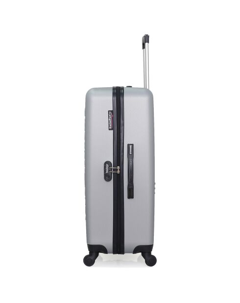 Bronx Reisekoffer mit 4 Rädern, 75 cm, mit einem Rad, Grau