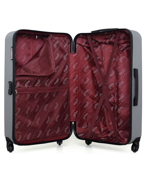 Bronx Reisekoffer mit 4 Rädern, 75 cm, mit einem Rad, Grau