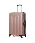 Valise Moyen Séjour 4 roues simples Brooklyn 65 cm rose doré