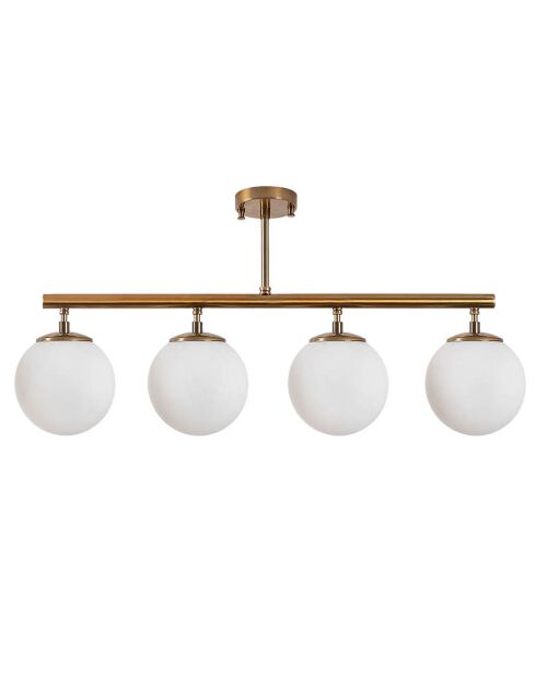 Plafonnier Fazli doré vintage - 70x15x35 cm