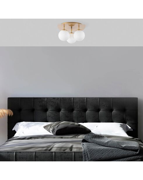 Plafonnier Well doré - 37x44x25 cm