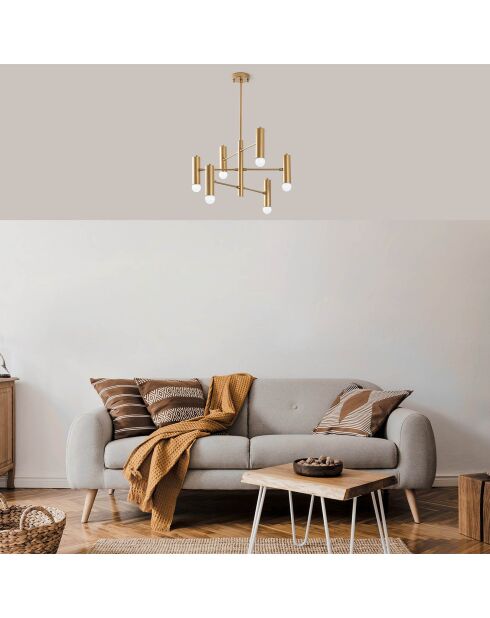 Suspension Gharib dorée - 55x55x73 cm
