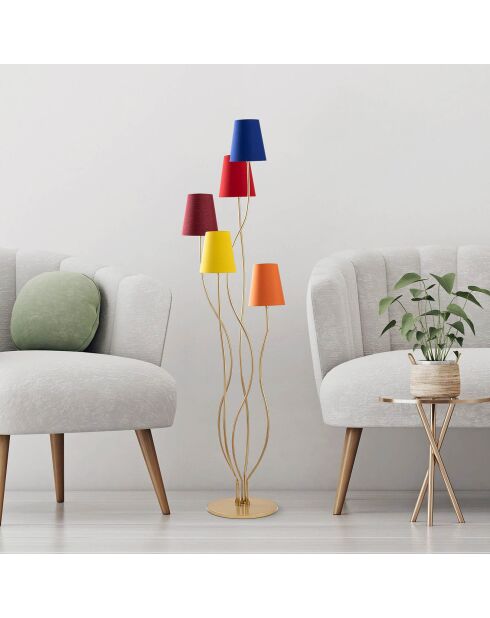 Lampadaire Bonibon multicolore - 44x44x160 cm