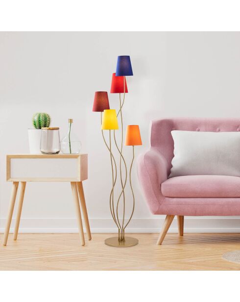 Lampadaire Bonibon multicolore - 44x44x160 cm