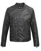 Veste en Cuir Ornelle noire