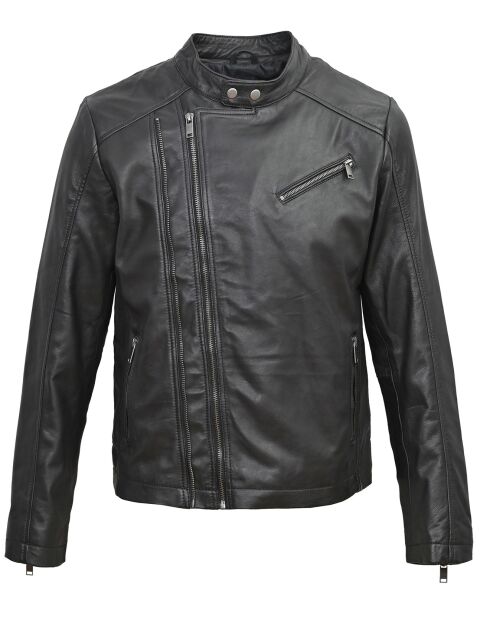 Veste en Cuir Ornelle noire