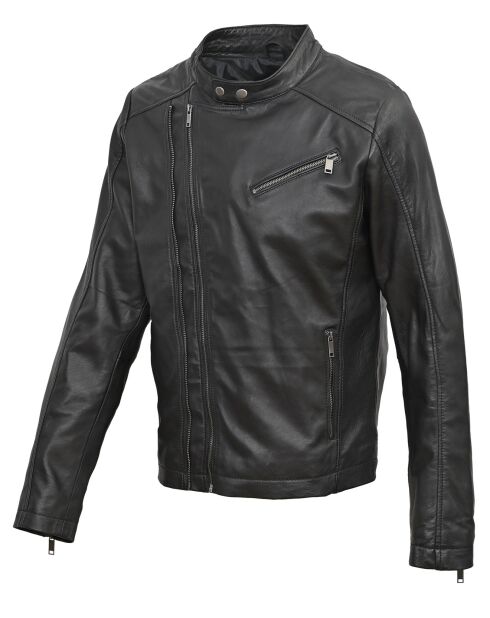 Veste en Cuir Ornelle noire