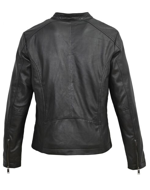 Veste en Cuir Ornelle noire