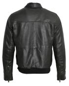 Veste en Cuir Kevin noire