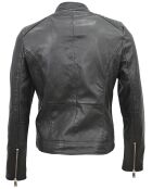 Veste en Cuir Fanny noire