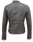 Veste en Cuir Fanny marron