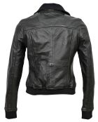 Veste en Cuir Kaia noire