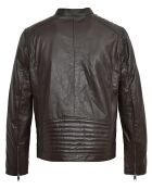 Veste en Cuir Yan marron