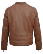 Veste en Cuir Yan cognac