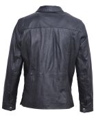 Veste en Cuir Yohan marine