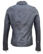 Veste en Cuir Isia marine