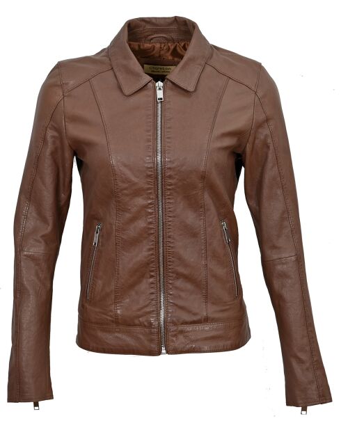 Tom Cognac Lederjacke