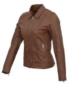 Tom Cognac Lederjacke