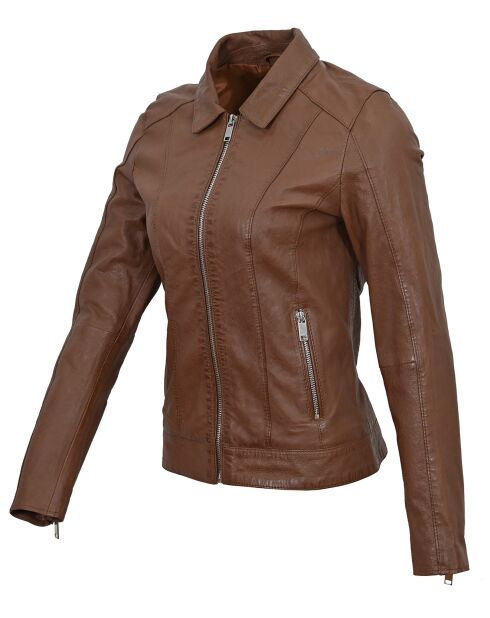Tom Cognac Lederjacke