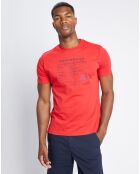 T-Shirt 100% Coton Bio Les Voiles de Saint-Tropez Tampon rouge