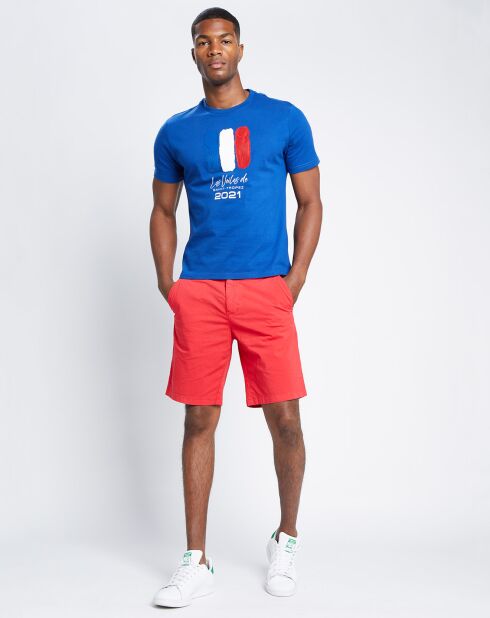 T-Shirt 100% Coton Bio Les Voiles de Saint-Tropez bleu moyen