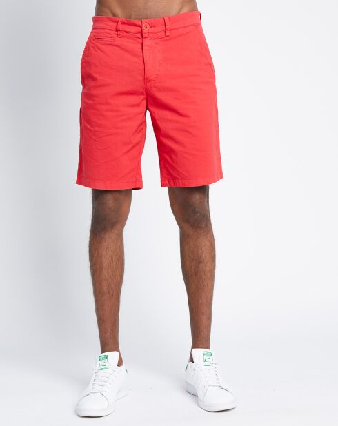 Short Chino Slim  Les Voiles de Saint-Tropez rouge