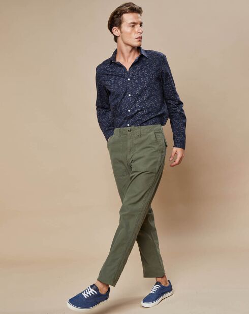 Chemise Slim Sammy imprimée marine/army/khaki