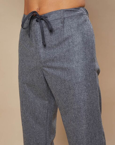 Pantalon 100% Laine Tanker gris