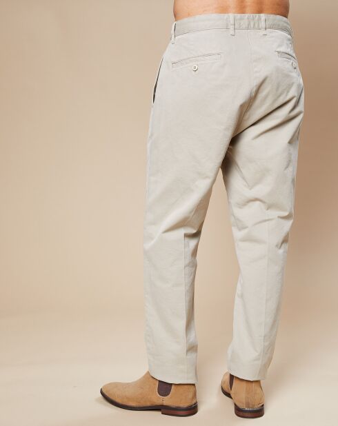 Pantalon chino Tom beige