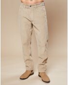 Pantalon en Velours côtelé Tim beige