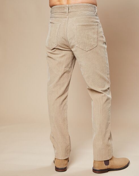 Pantalon en Velours côtelé Tim beige