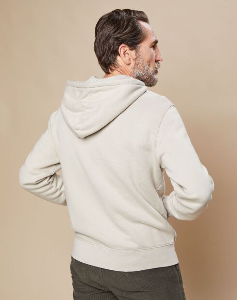 Sweat à capuche Hoody beige