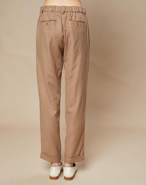 Pantalon en Laine mélangée Pionnier camel