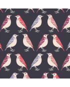 Housse de selle de vélo - imprimé oiseaux multicolore