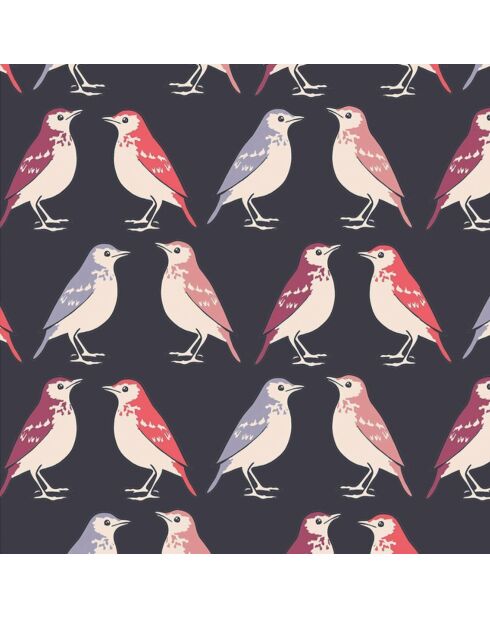 Housse de selle de vélo - imprimé oiseaux multicolore