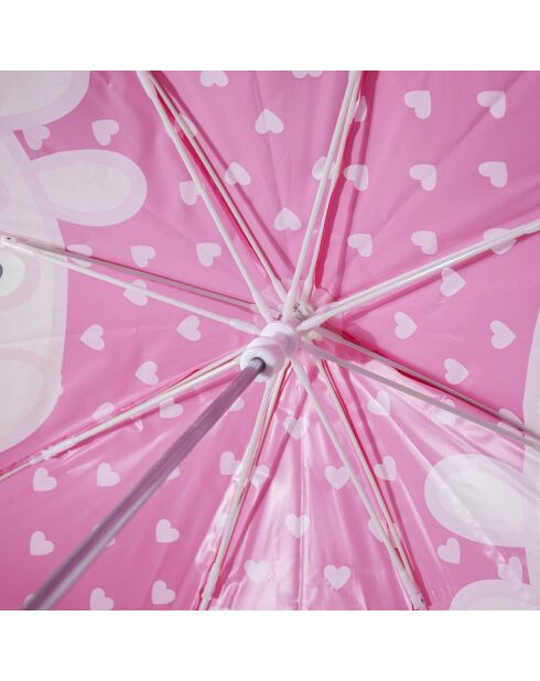 Parapluie enfant transparent - Peppa Pig rose/bleu