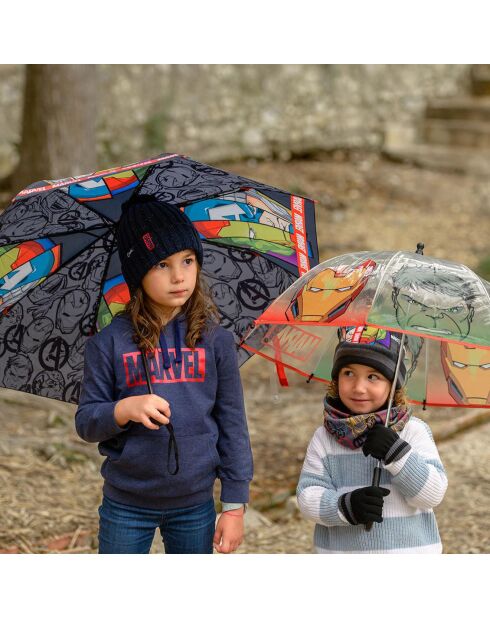 Parapluie enfant transparent - Avengers  transparent/noir