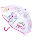 Parapluie enfant transparent -  Peppa Pig transparent/rose