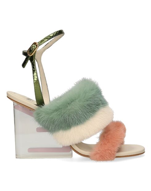 Sandales Fendi First multicolores - Talon 9.5 cm