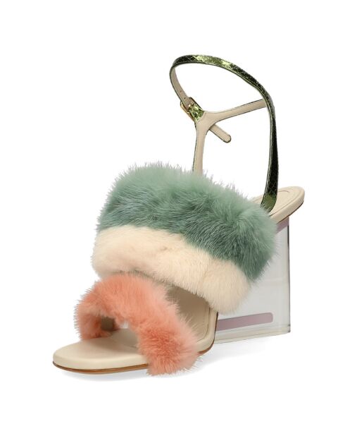 Sandales Fendi First multicolores - Talon 9.5 cm